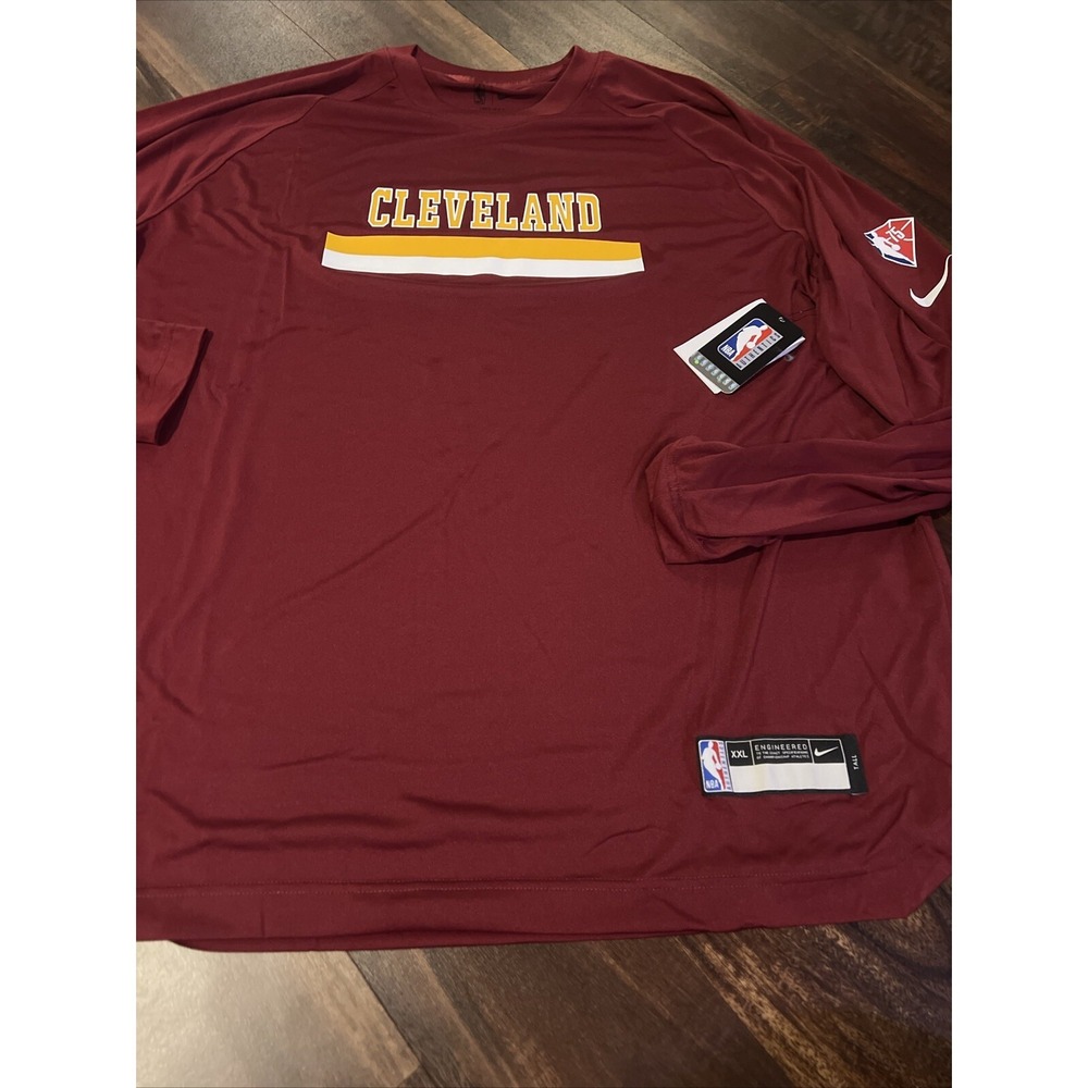 New‎ Nike Men's Cleveland Cavaliers NBA Shooting Warmup Shirt Size 2XL Tall